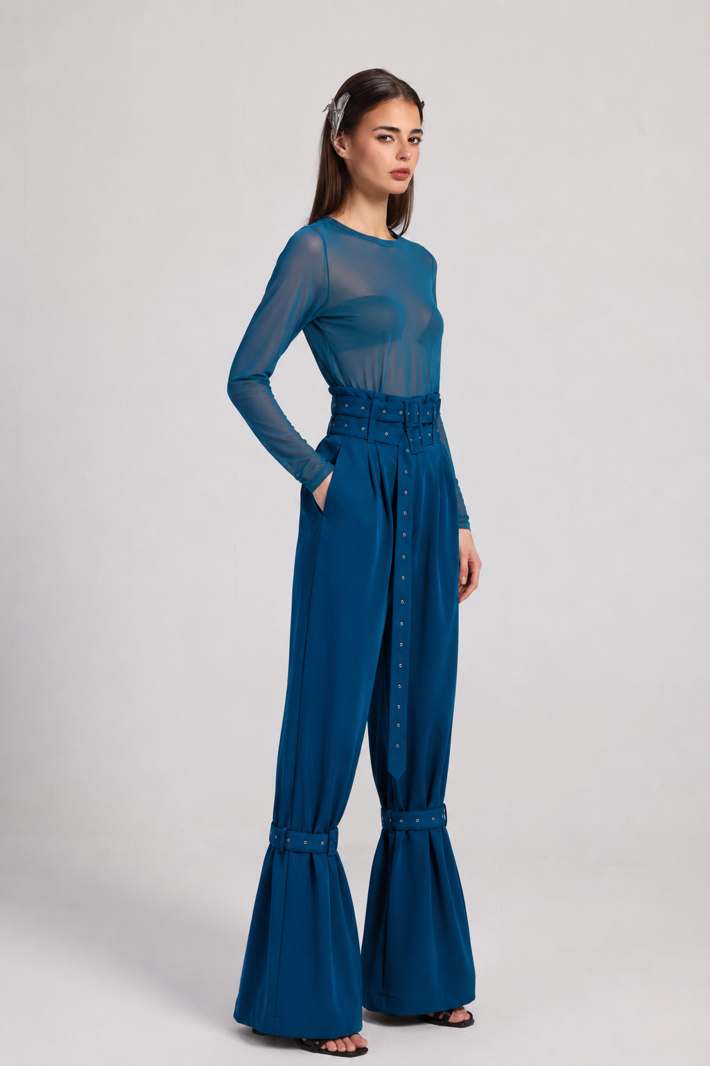 BELL PANTS IN AZURE