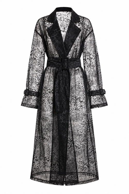 MIDNIGHT DEER ORGANZA COAT