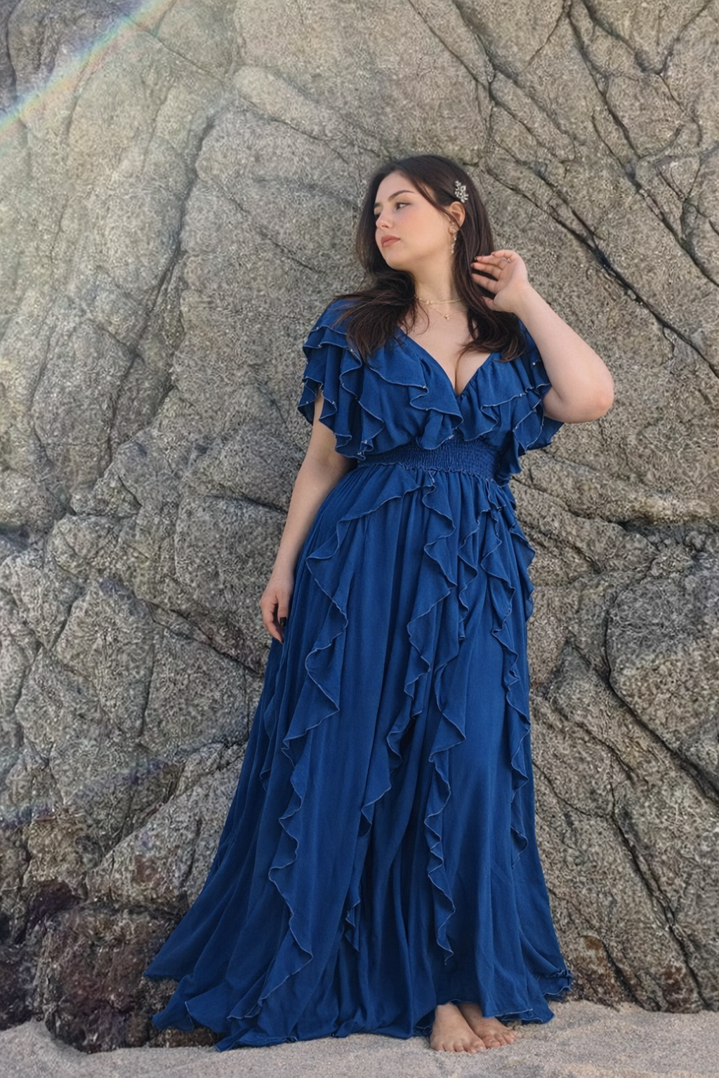 BUTTERFLY SEA BLUE DRESS