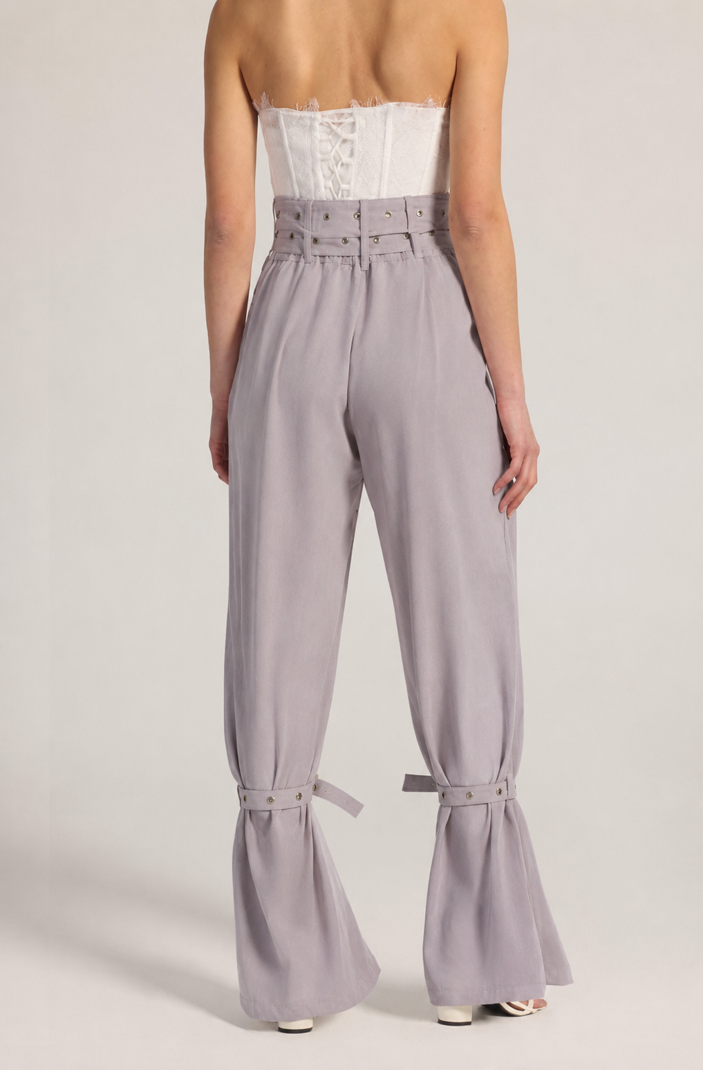 BELL PANTS IN BEIGE
