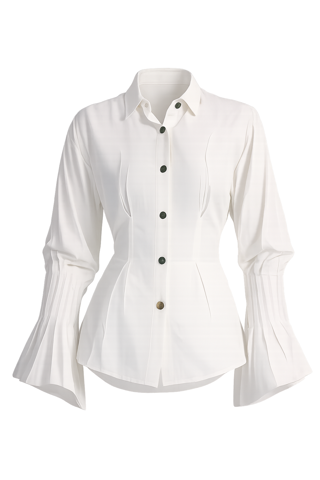 BELL LINEN  BLOUSE IN WHITE