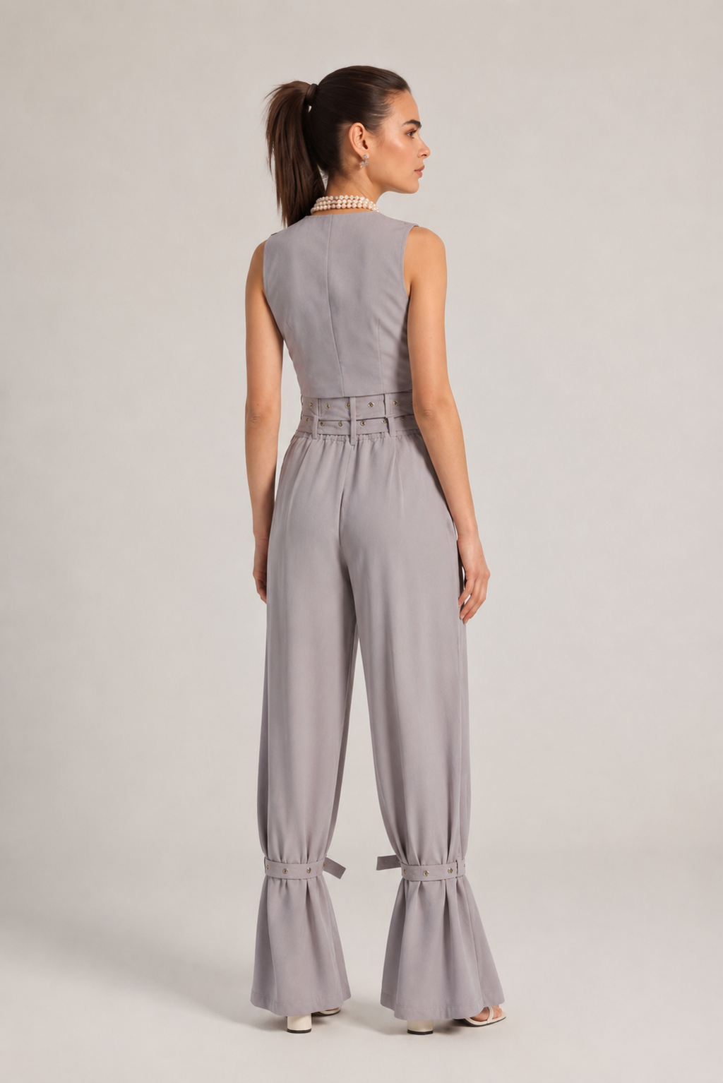 BELL PANTS IN BEIGE