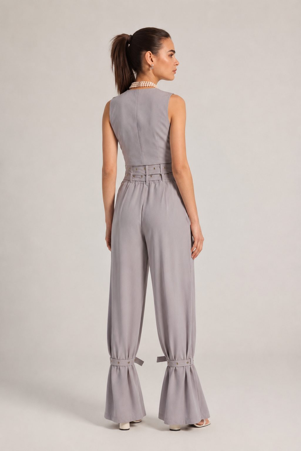 BELL PANTS IN BEIGE