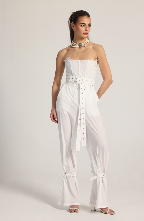 BELL PANTS IN WHITE