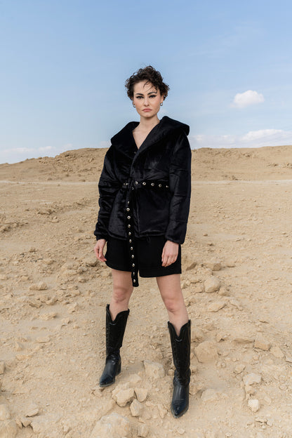 BLACK VELVET JACKET
