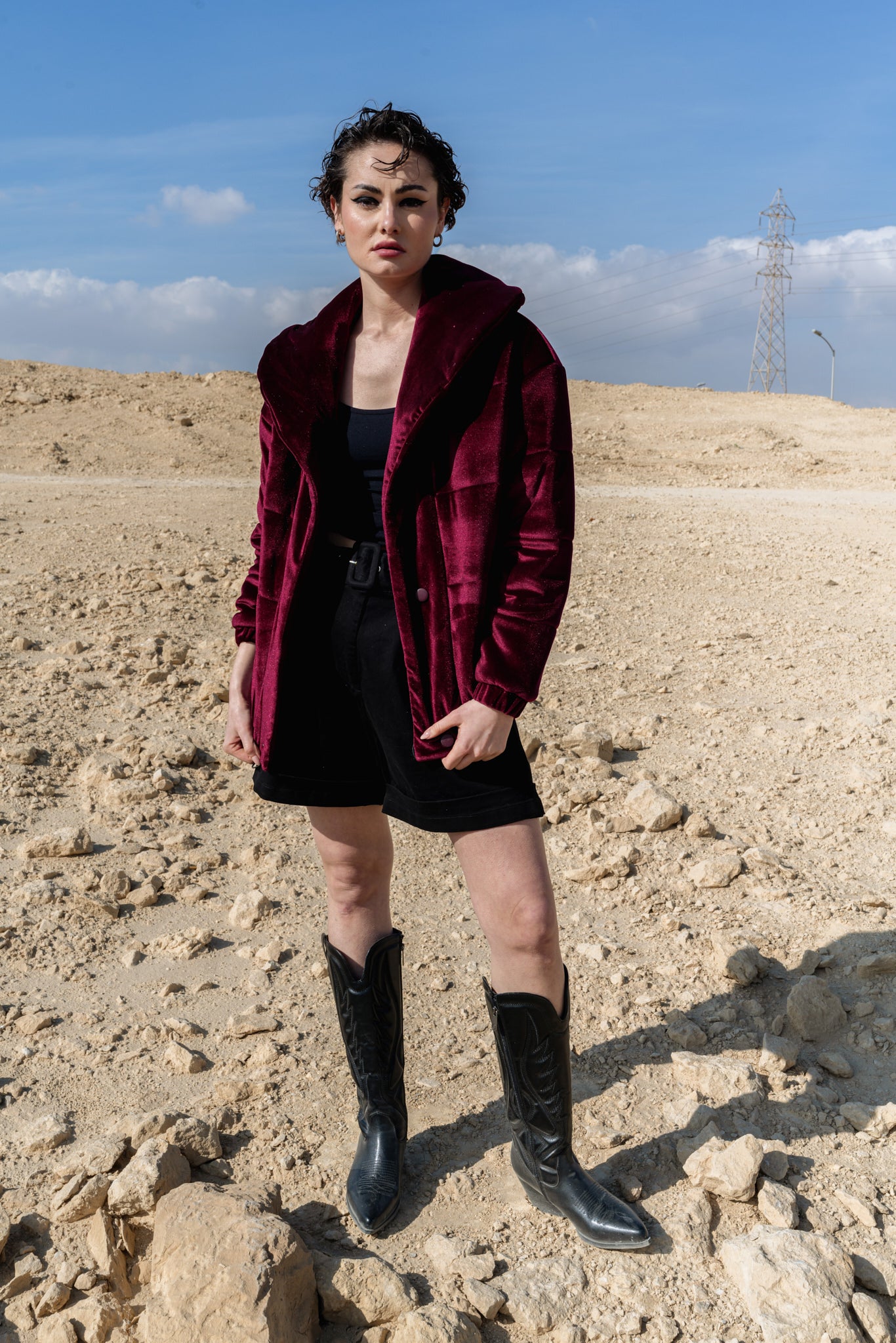 MY BURGUNDY VELVET JACKET