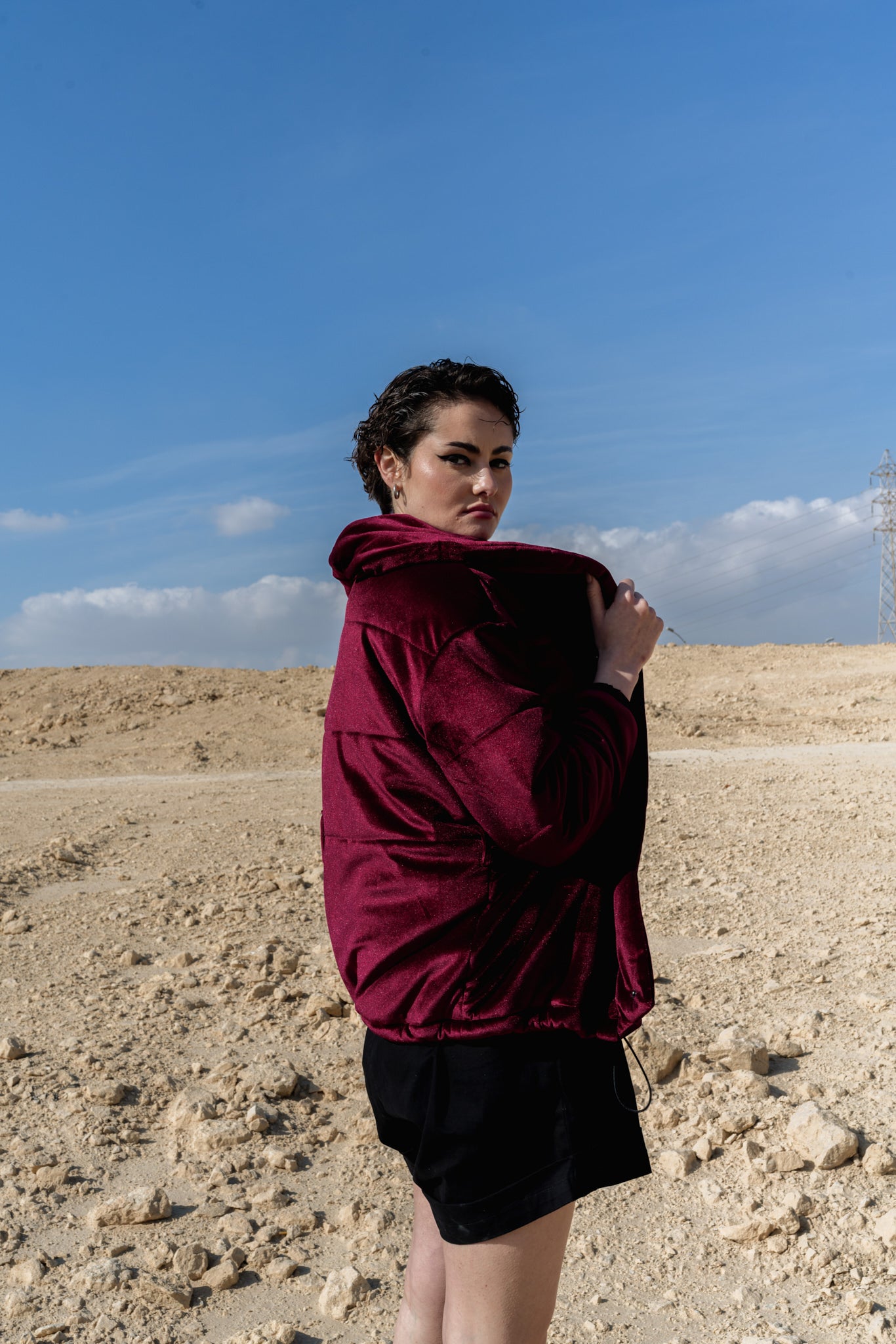 MY BURGUNDY VELVET JACKET