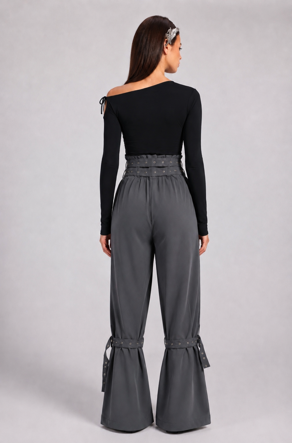 BELL PANTS IN GREY