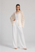 SOFT IVORY LACE BLOUSE