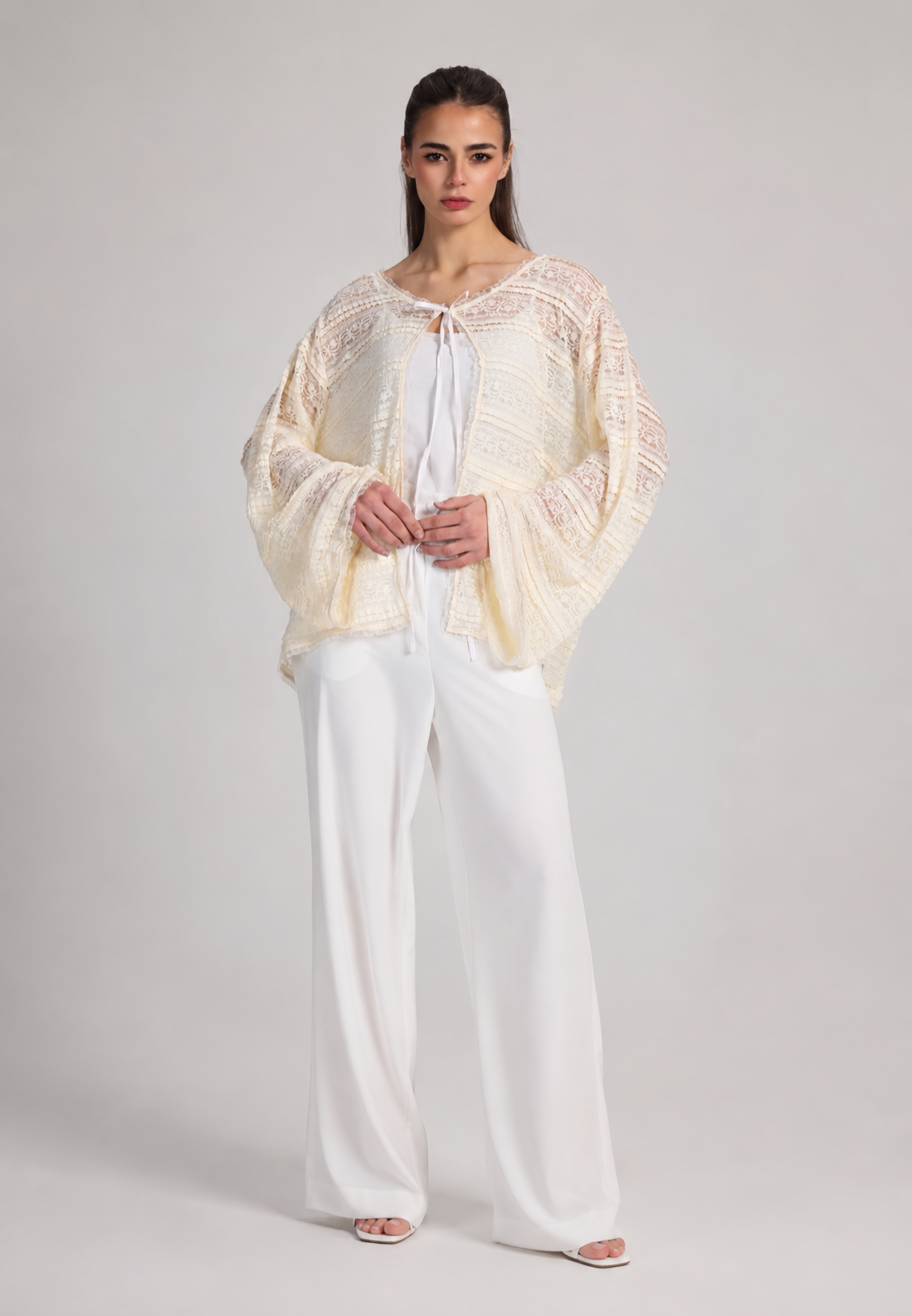 SOFT IVORY LACE BLOUSE