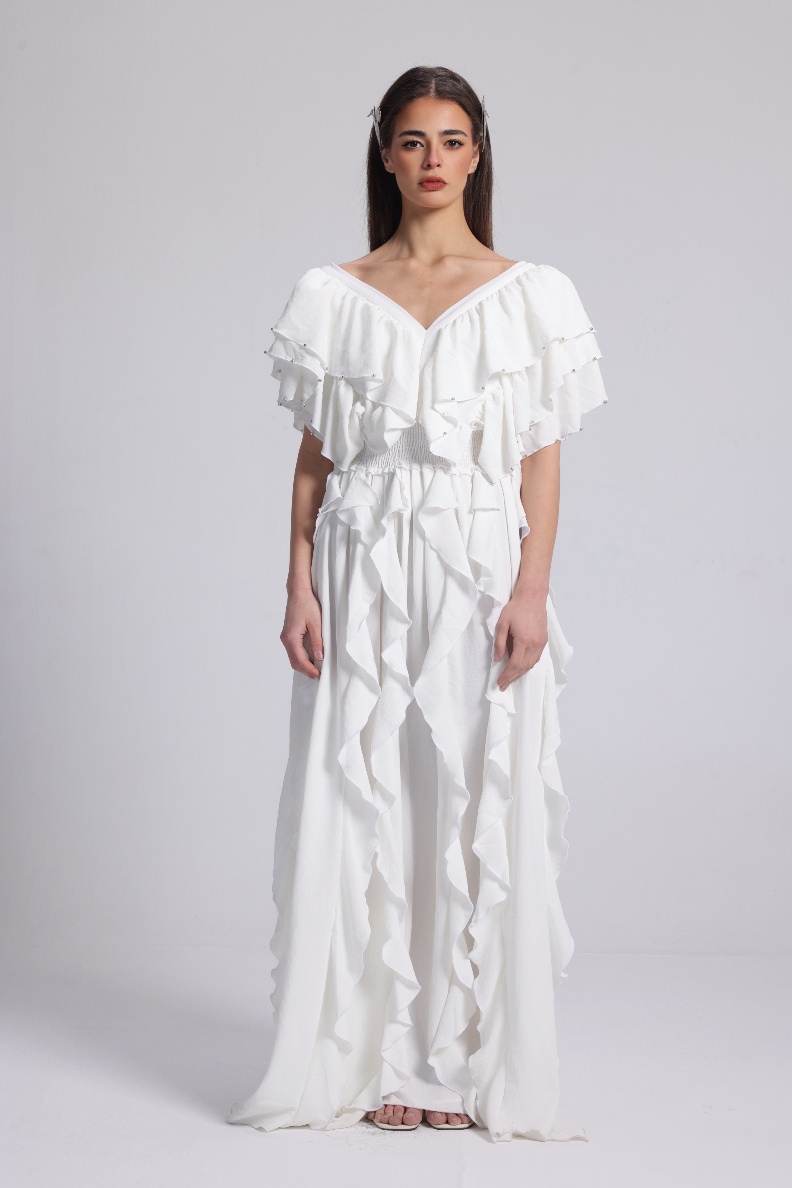 BUTTERFLY WHITE DRESS