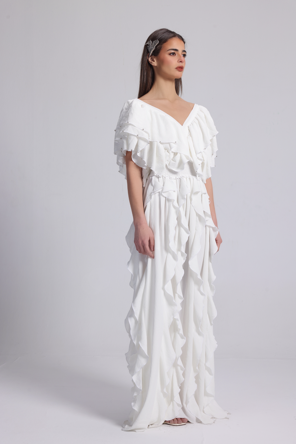 BUTTERFLY WHITE DRESS