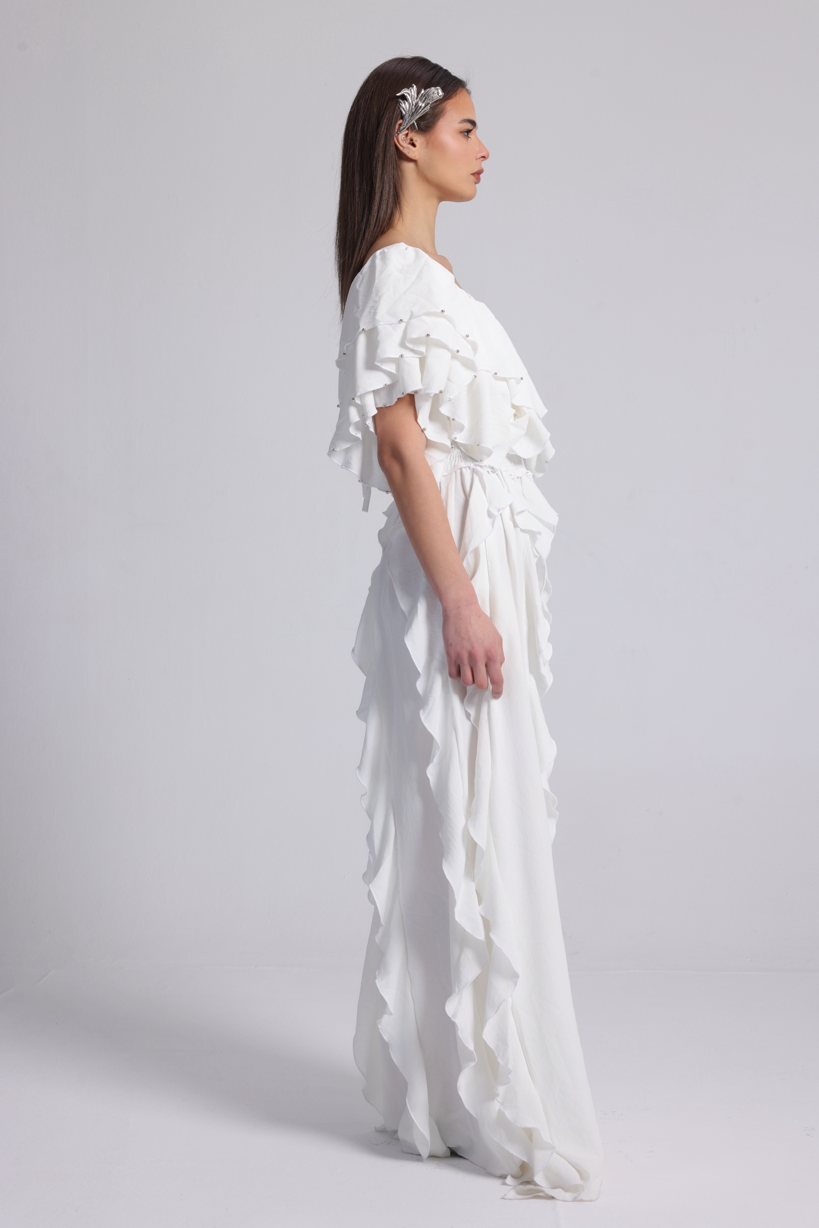 BUTTERFLY WHITE DRESS