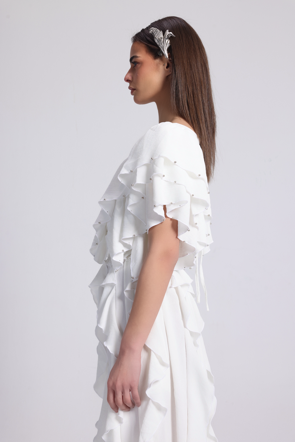 BUTTERFLY WHITE DRESS