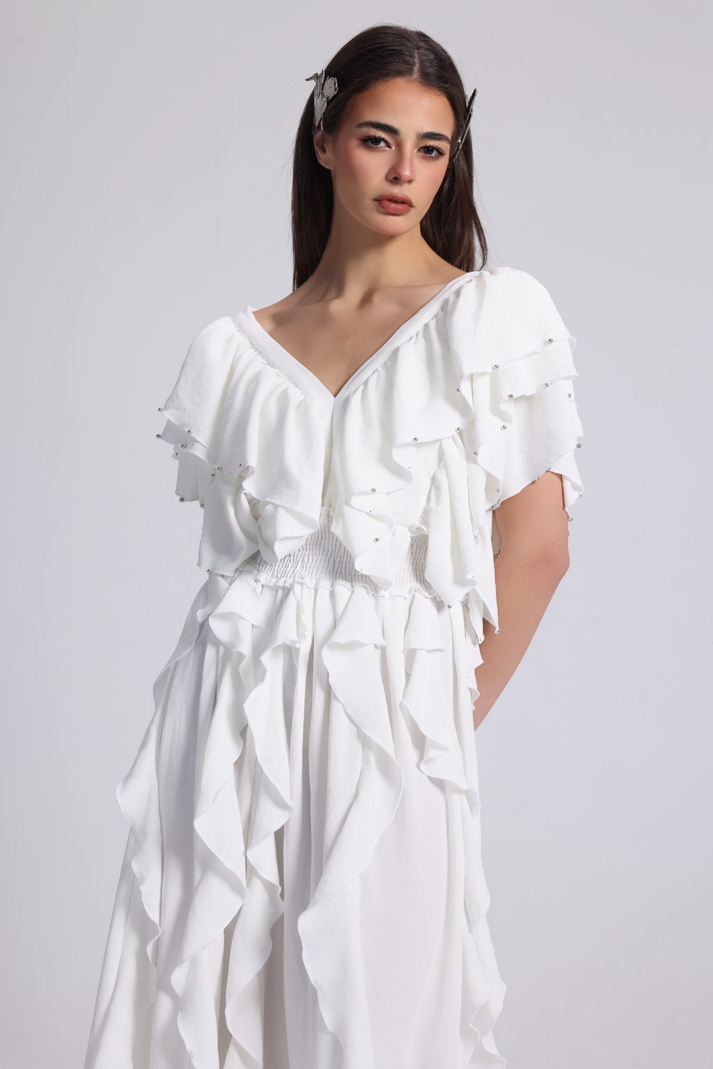 BUTTERFLY WHITE DRESS
