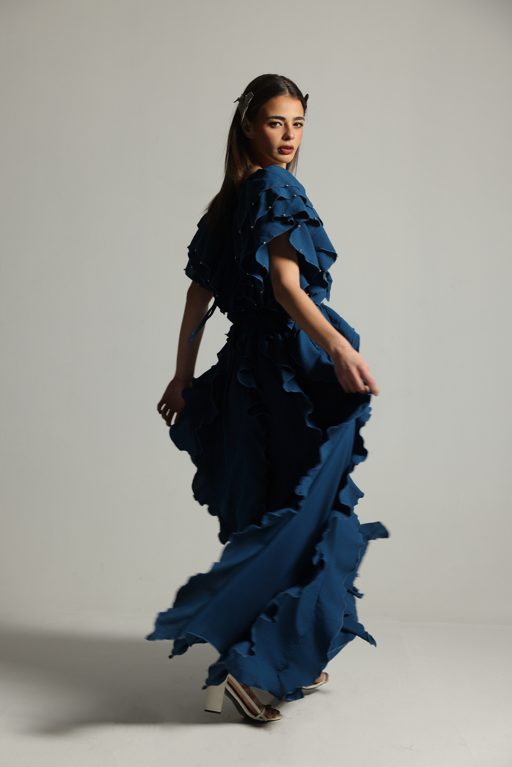 BUTTERFLY SEA BLUE DRESS