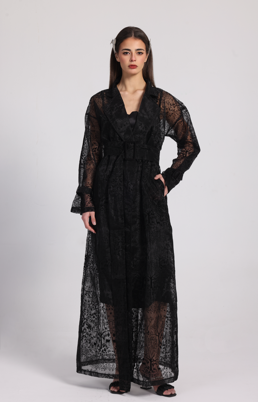 MIDNIGHT DEER ORGANZA COAT