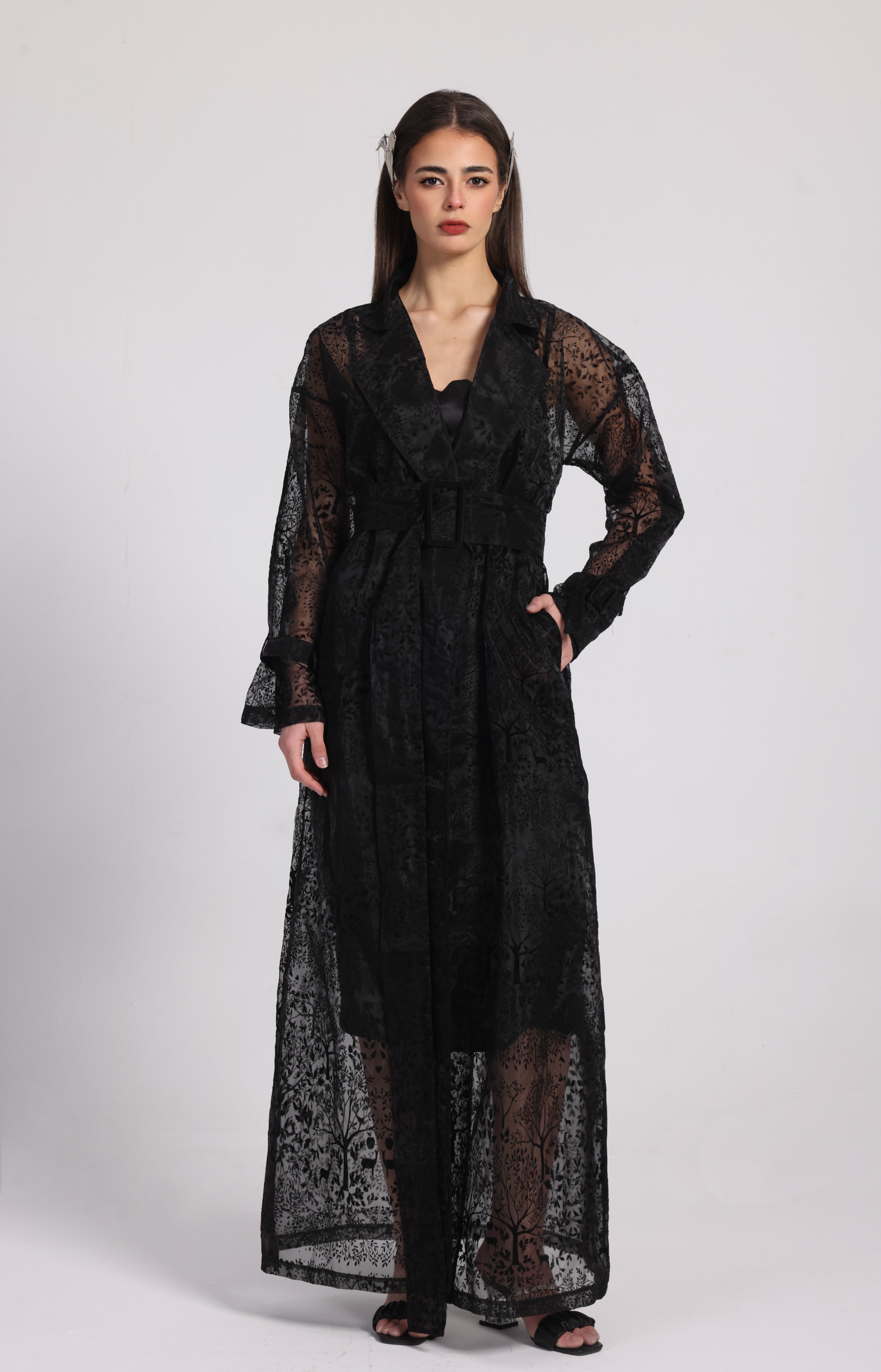 MIDNIGHT DEER ORGANZA COAT