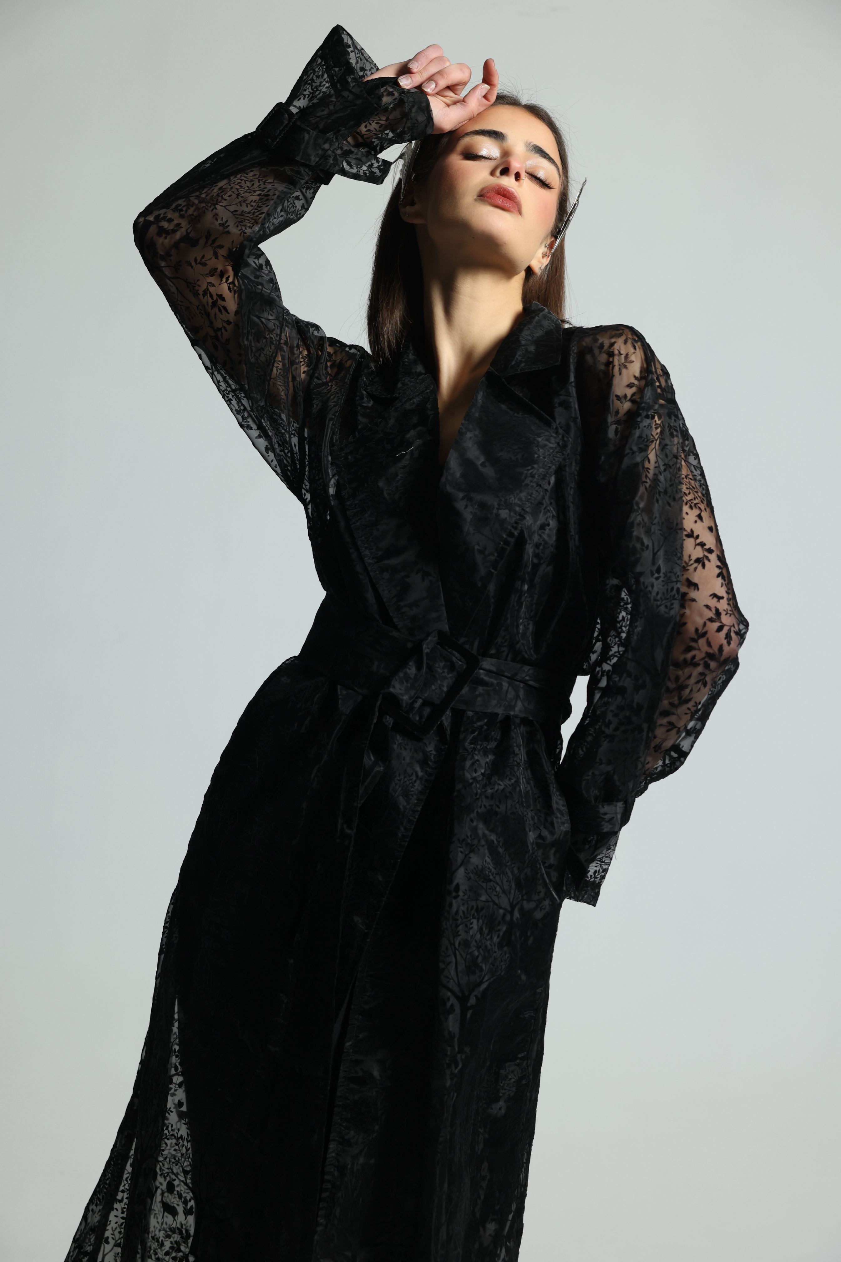 MIDNIGHT DEER ORGANZA COAT