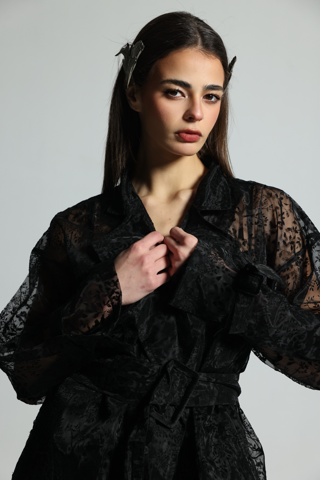 MIDNIGHT DEER ORGANZA COAT