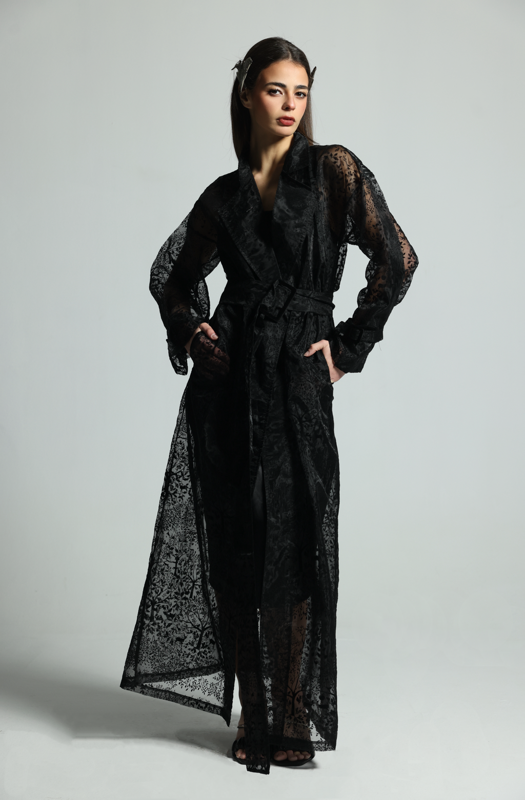 MIDNIGHT DEER ORGANZA COAT