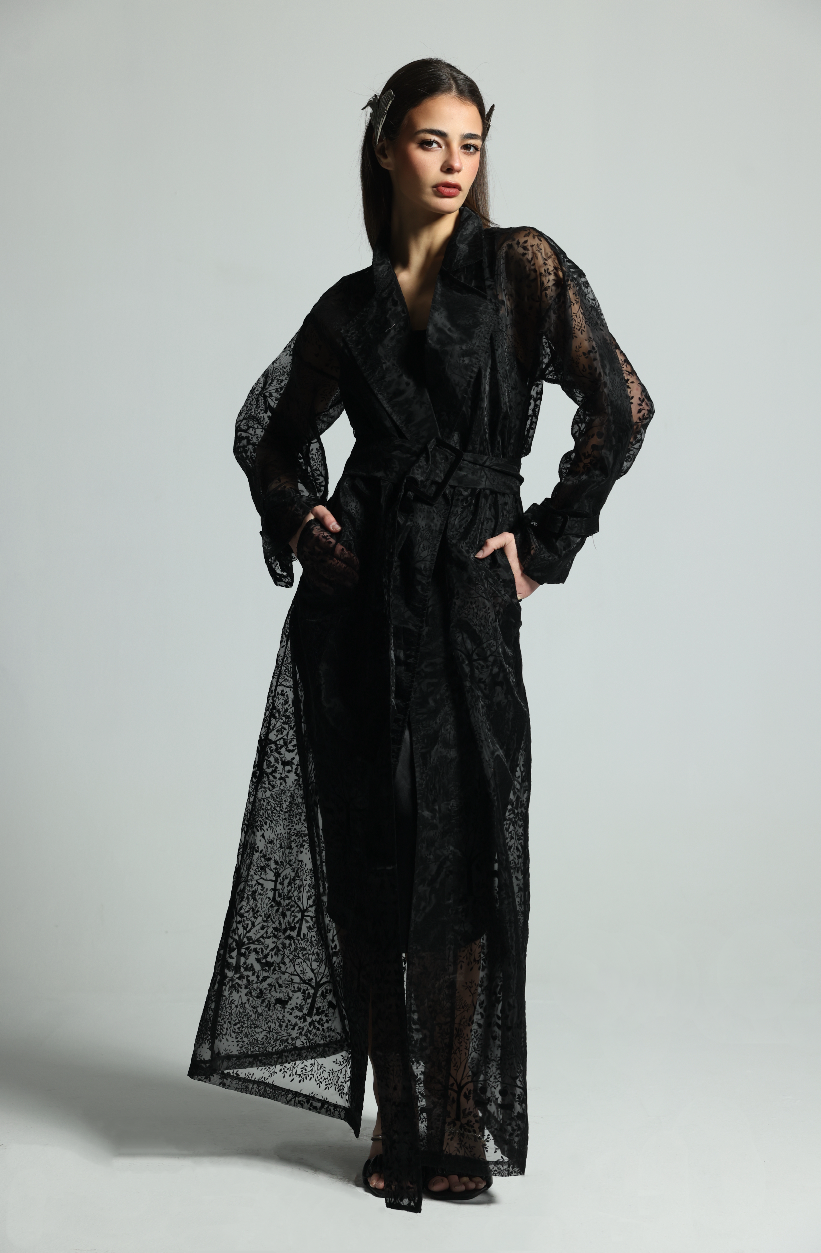 MIDNIGHT DEER ORGANZA COAT