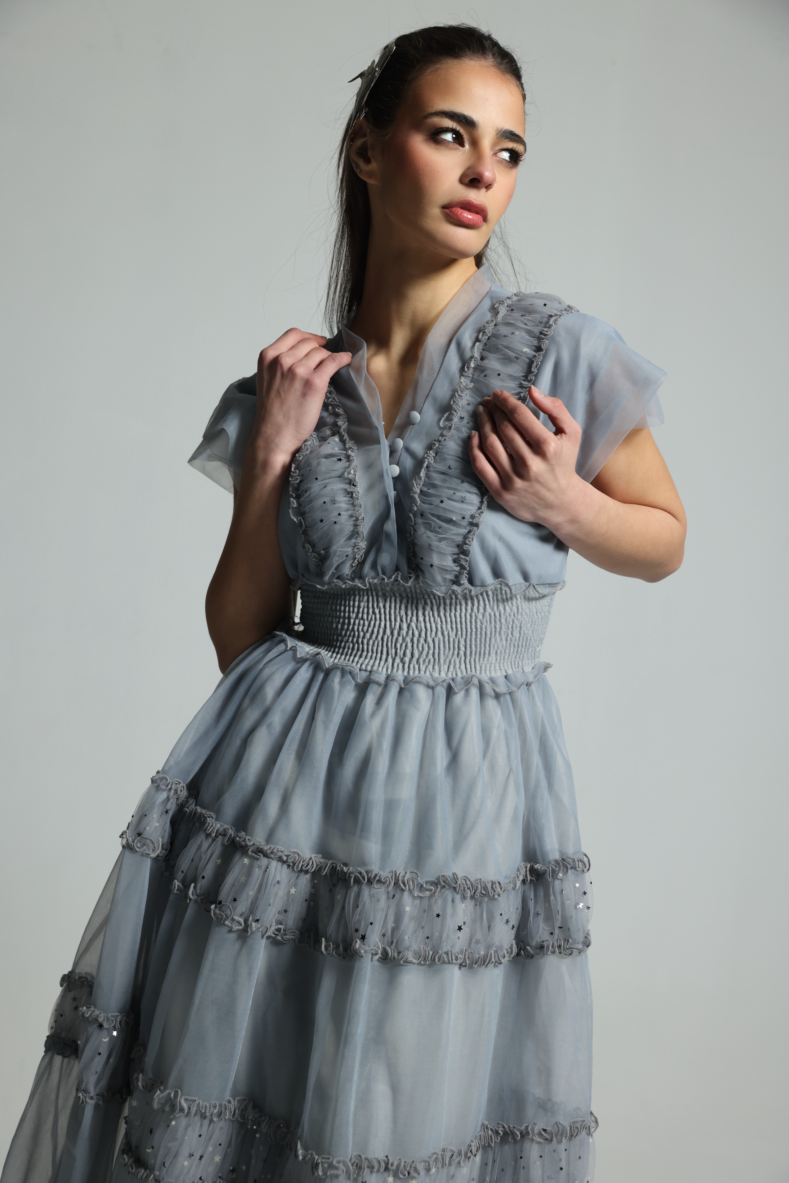 THE STAR GREY DRESS