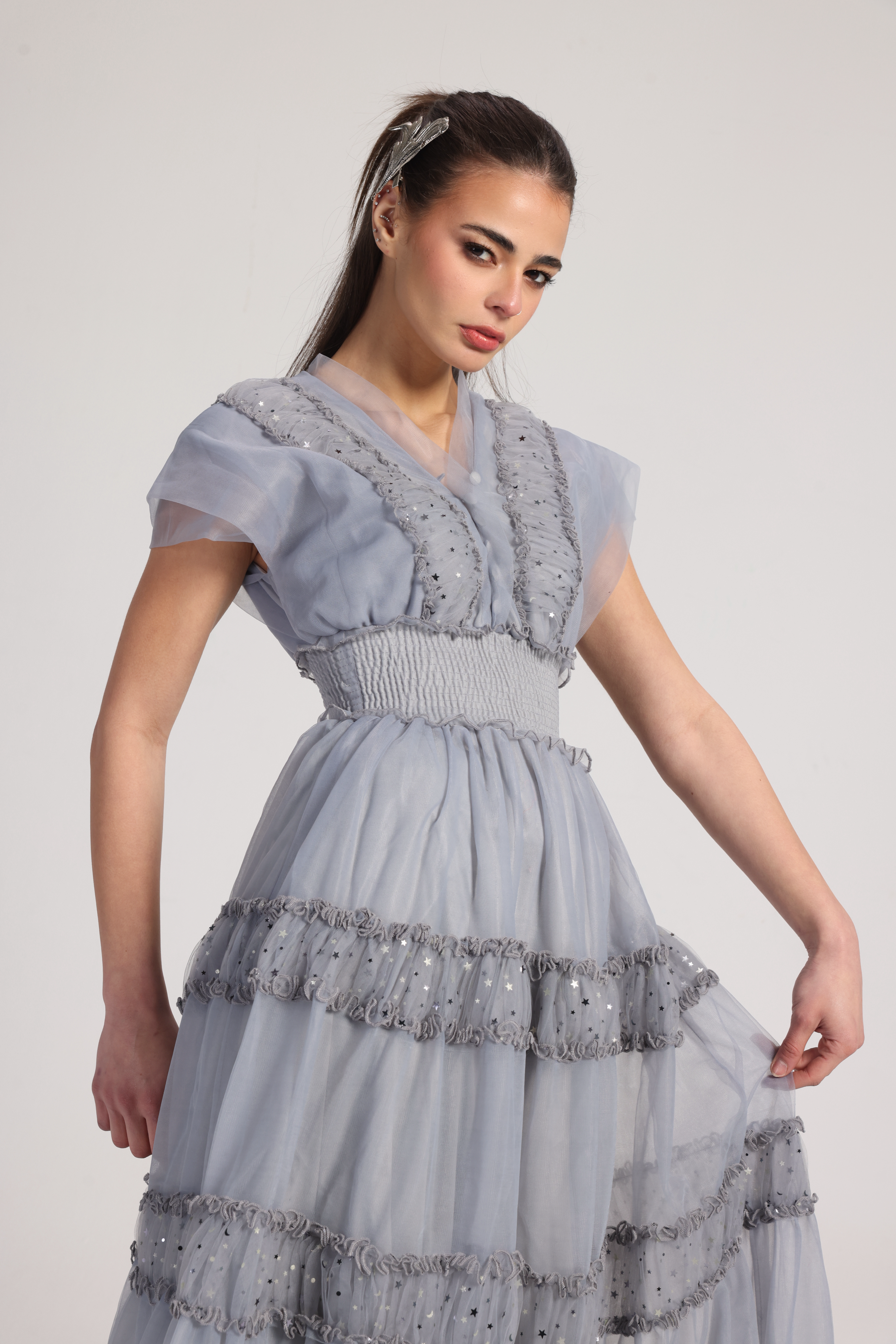 THE STAR GREY DRESS