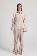 BELL LINEN  BLOUSE IN BEIJE