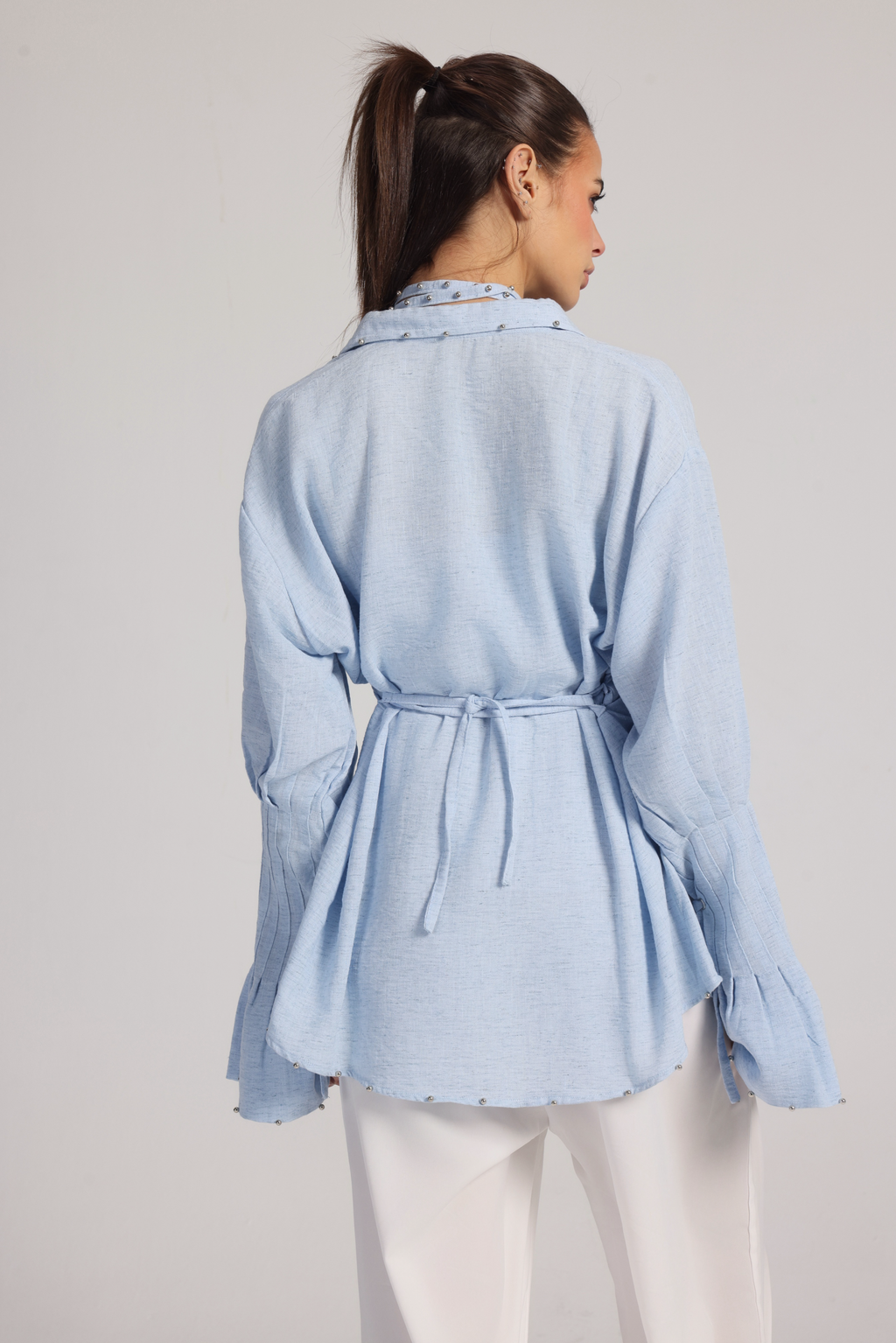 BLUE BELL LINEN  BLOUSE