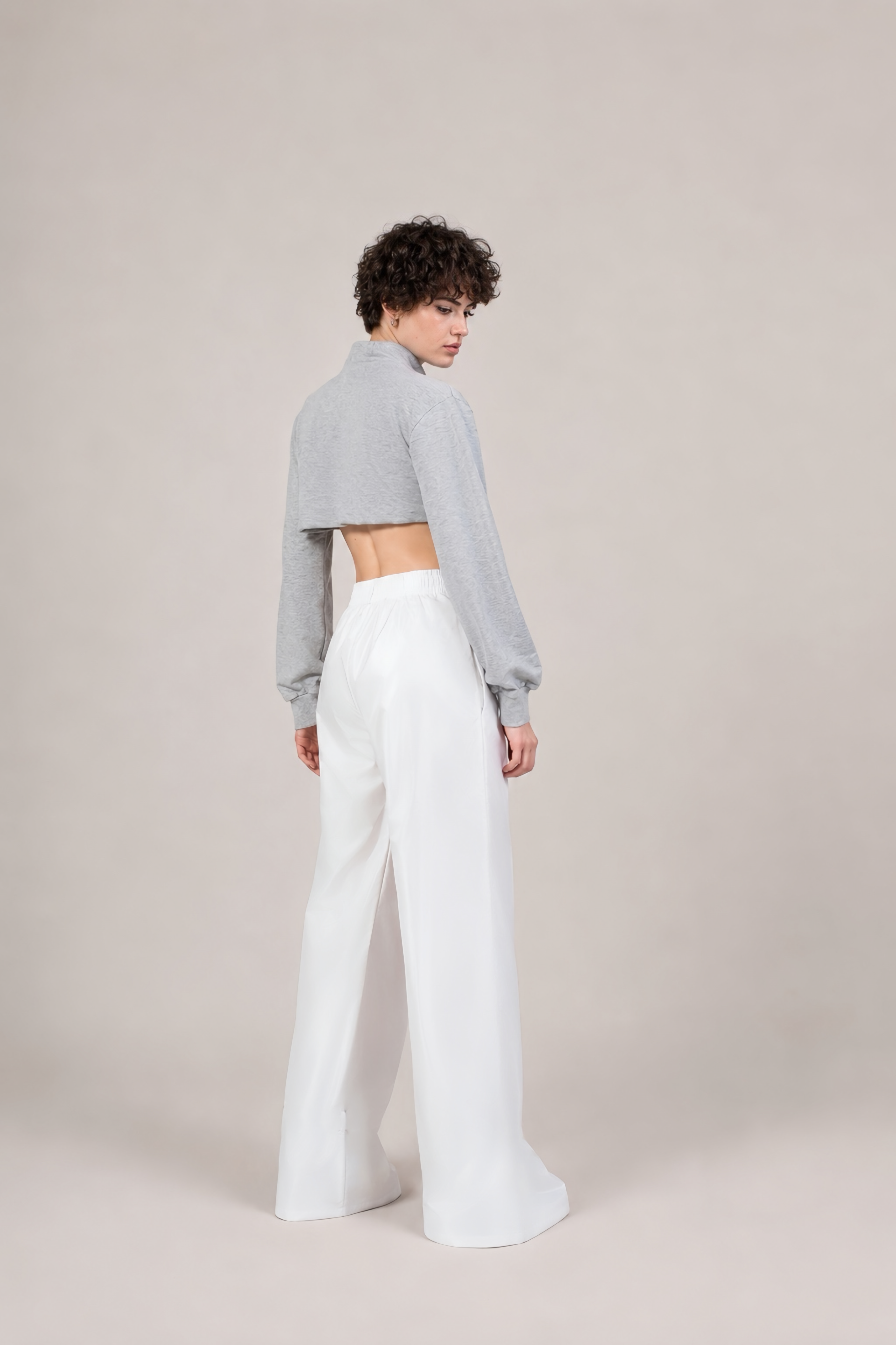 RAIN BELL PANTS IN WHITE