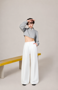RAIN BELL PANTS IN WHITE