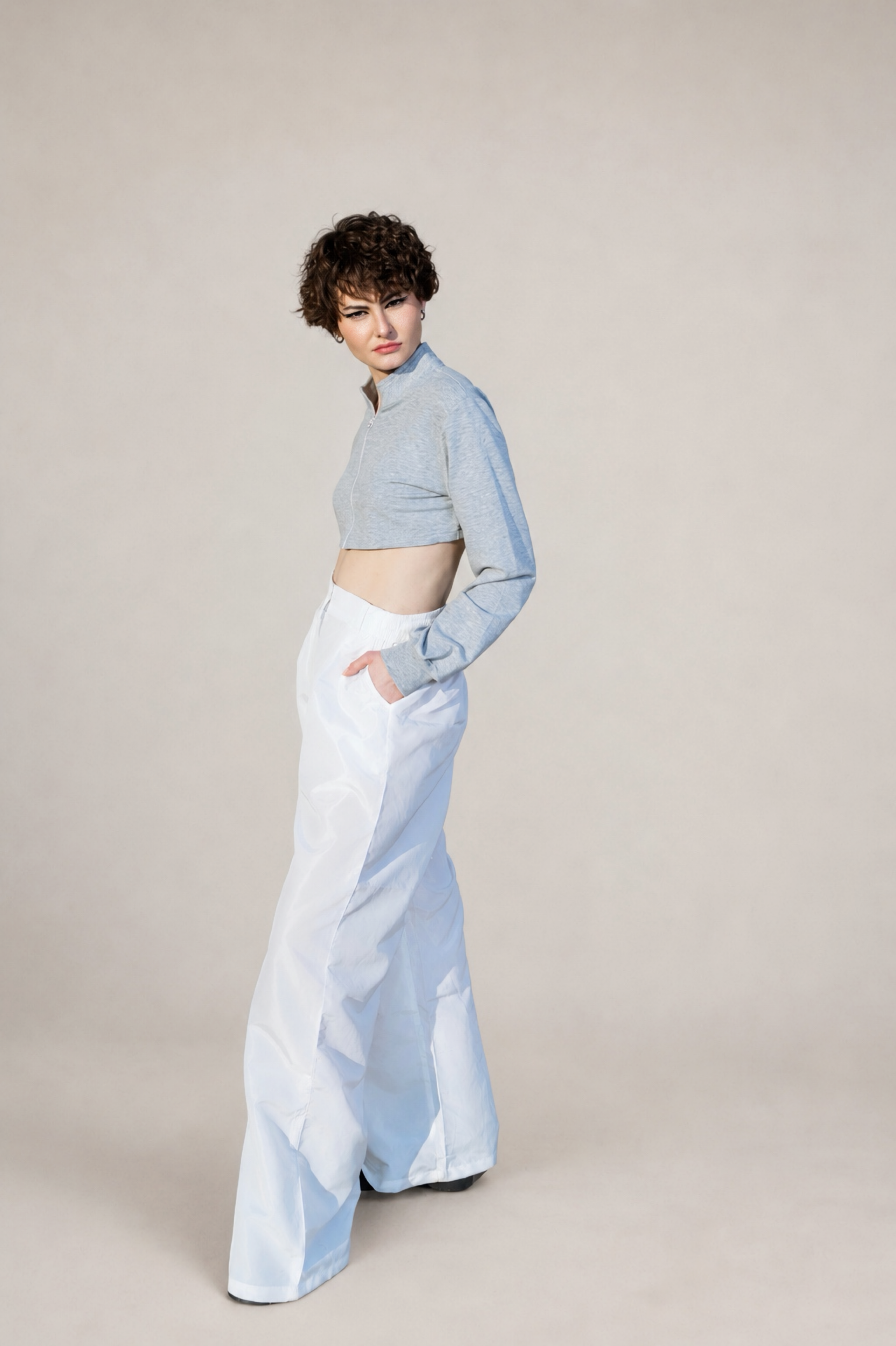 RAIN BELL PANTS IN WHITE
