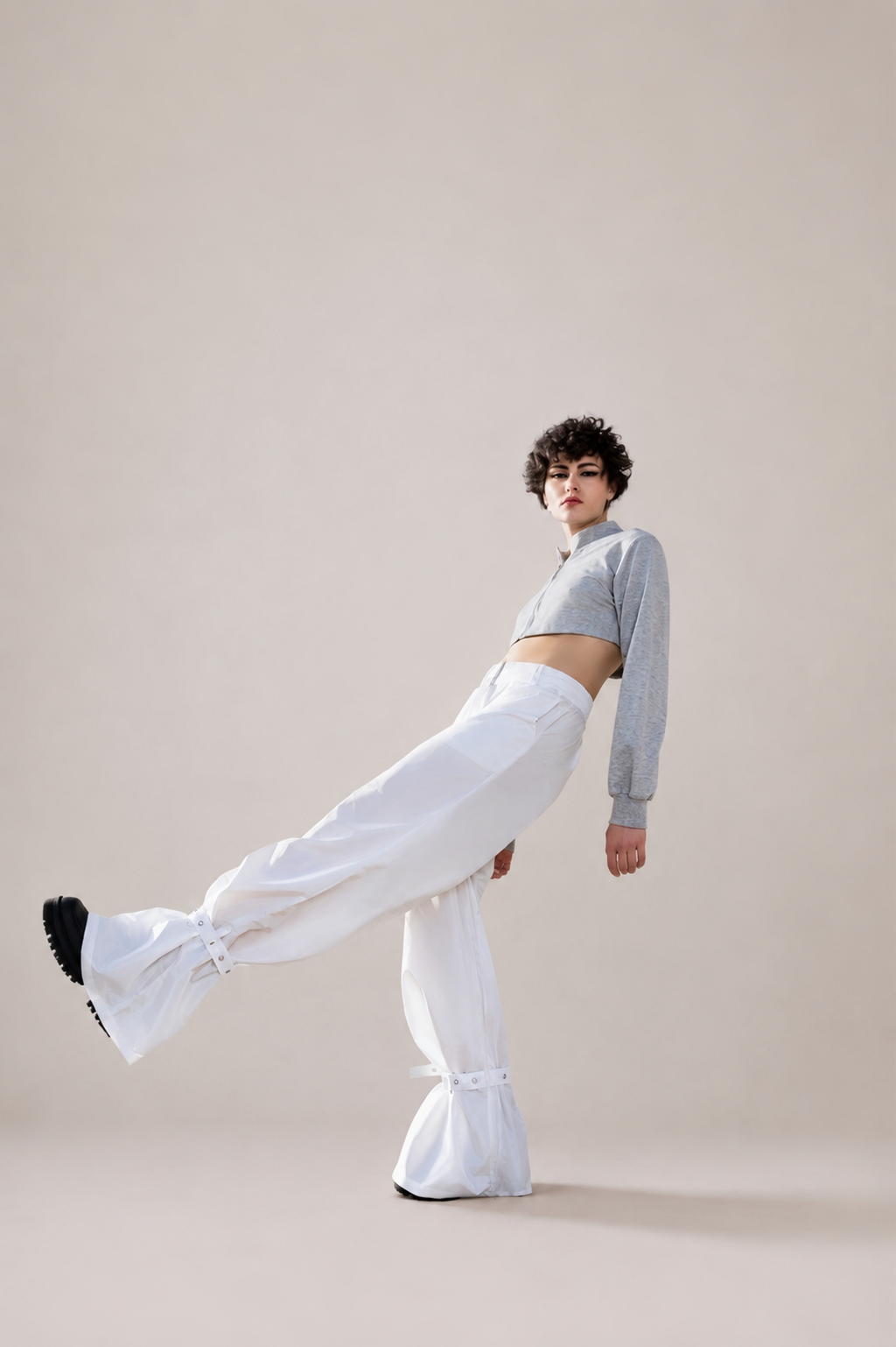 RAIN BELL PANTS IN WHITE