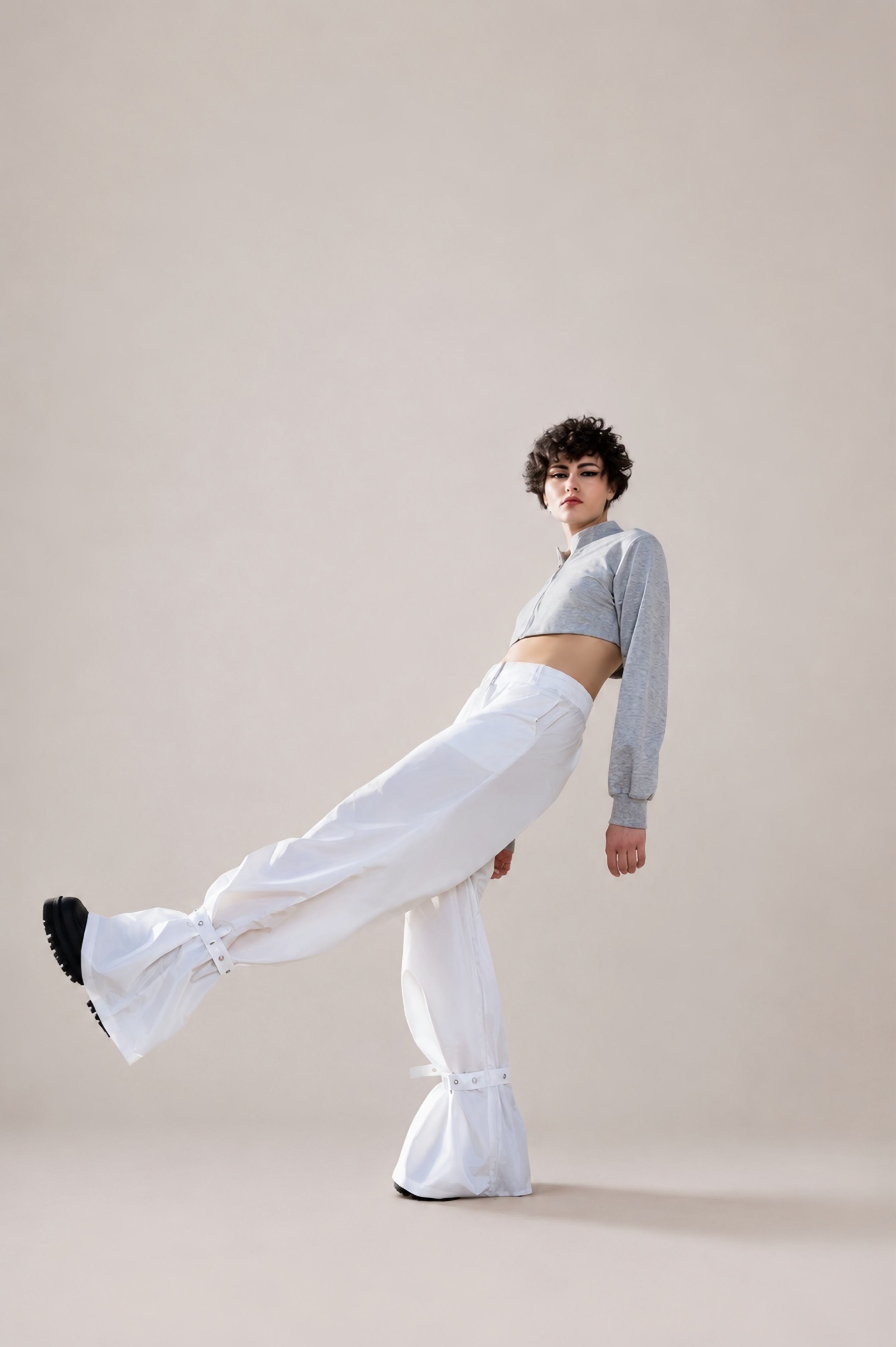 RAIN BELL PANTS IN WHITE
