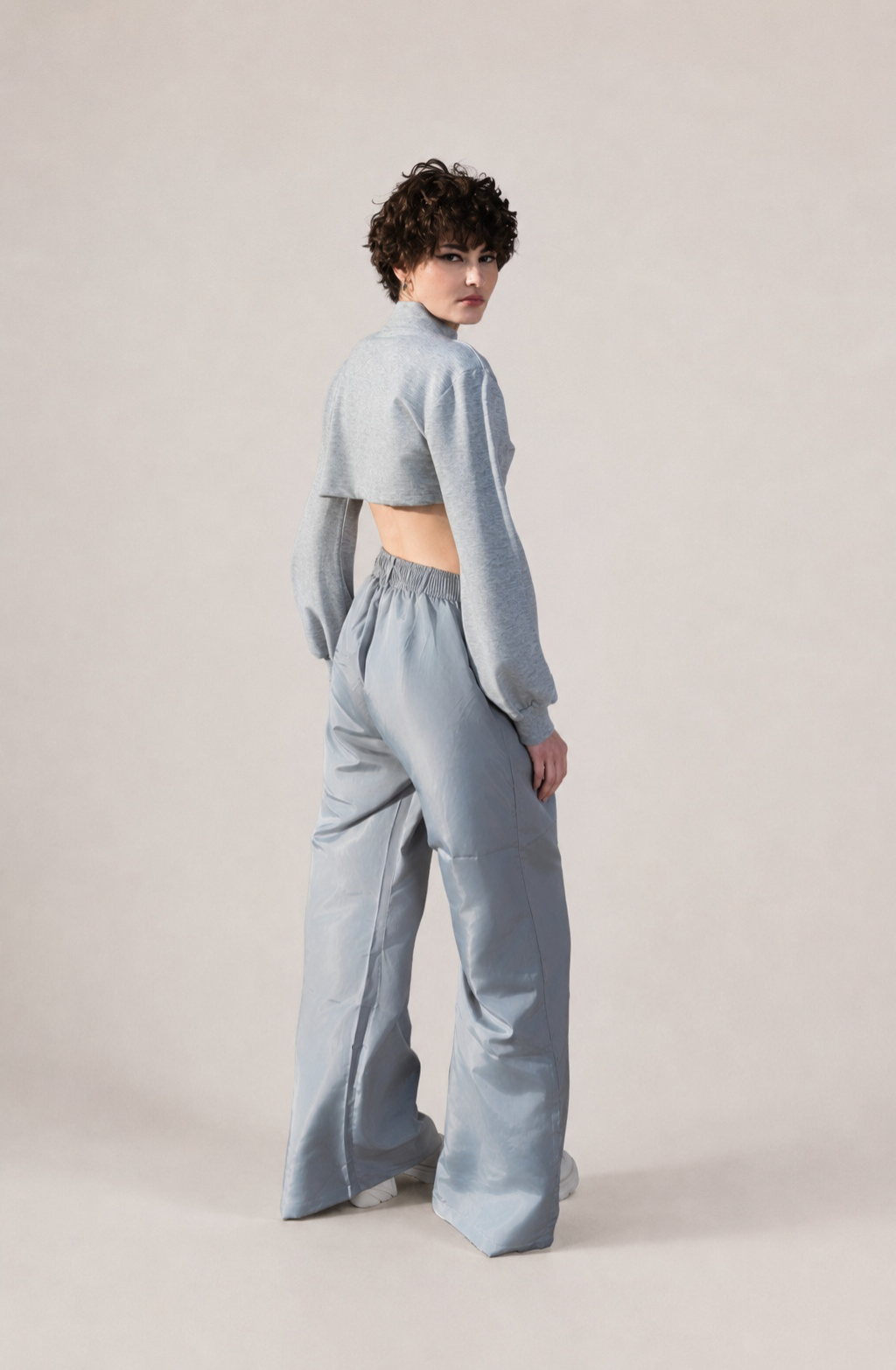 RAIN BELL PANTS IN GREY