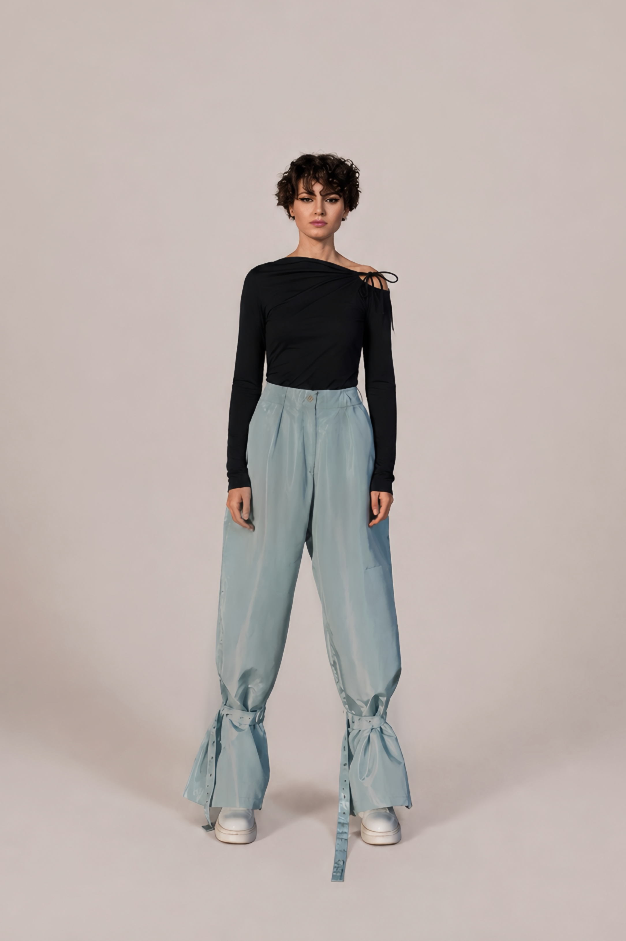 RAIN BELL PANTS IN ICE BLUE