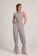 BELL PANTS IN BEIGE
