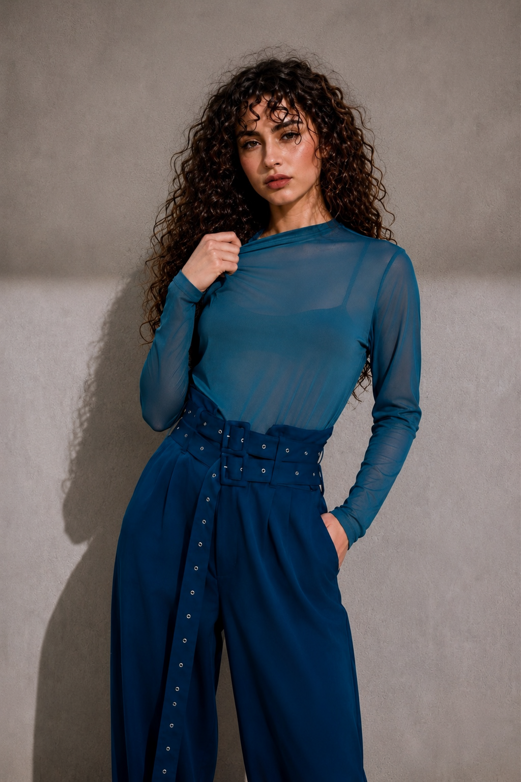 BELL PANTS IN AZURE
